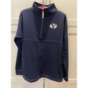 Stadium Athletics Brigham Young University BYU Half Zip Pullover Women’s Sz M